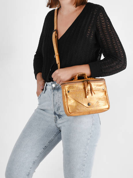 Cross Body Tas Vintage Paul marius Goud vintage GAVROCH2 ander zicht 2